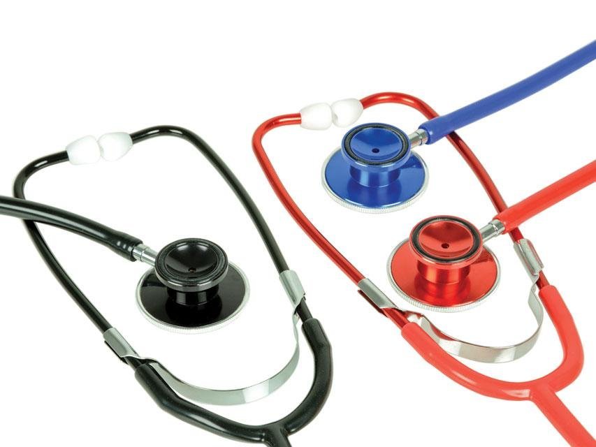 COLOURED TRAD DUAL HEAD STETHOSCOPE - black