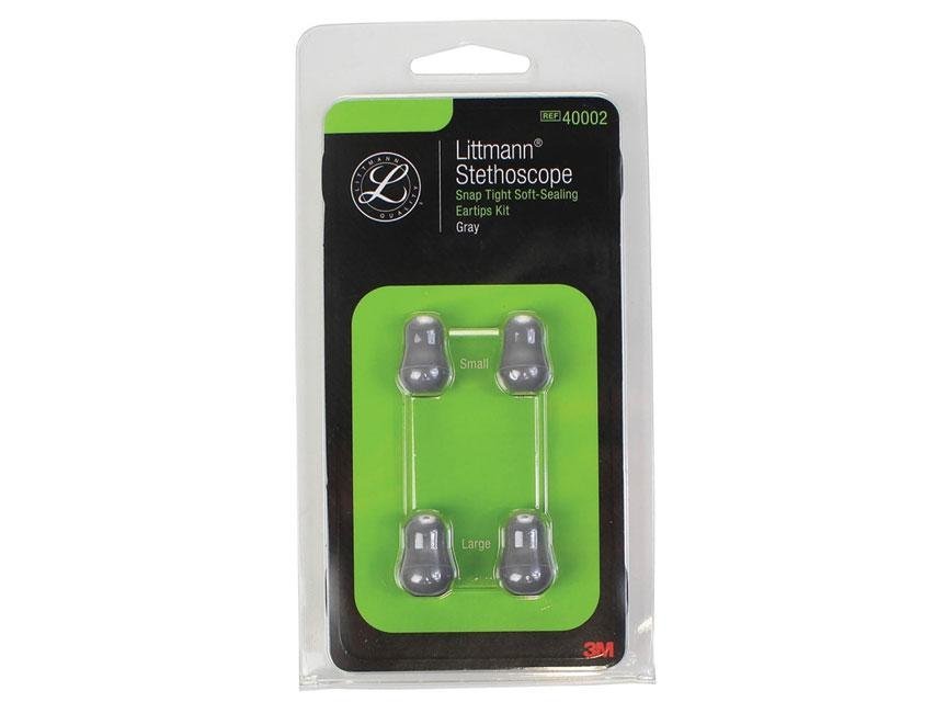 LITTMANN EAR TIPS - 1 pair small + 1 pair large - grey - 40002