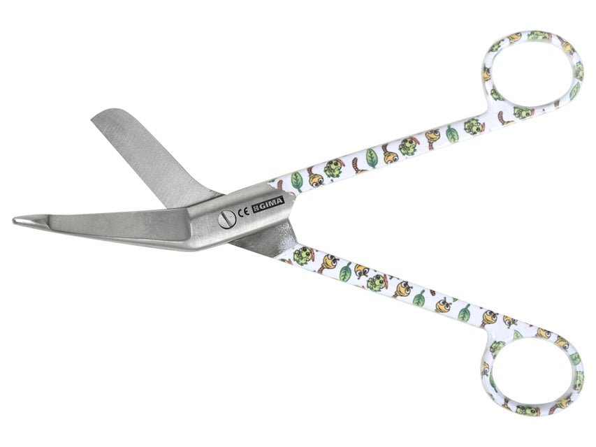 S/S BANDAGE SCISSORS - caterpillar - 18 cm