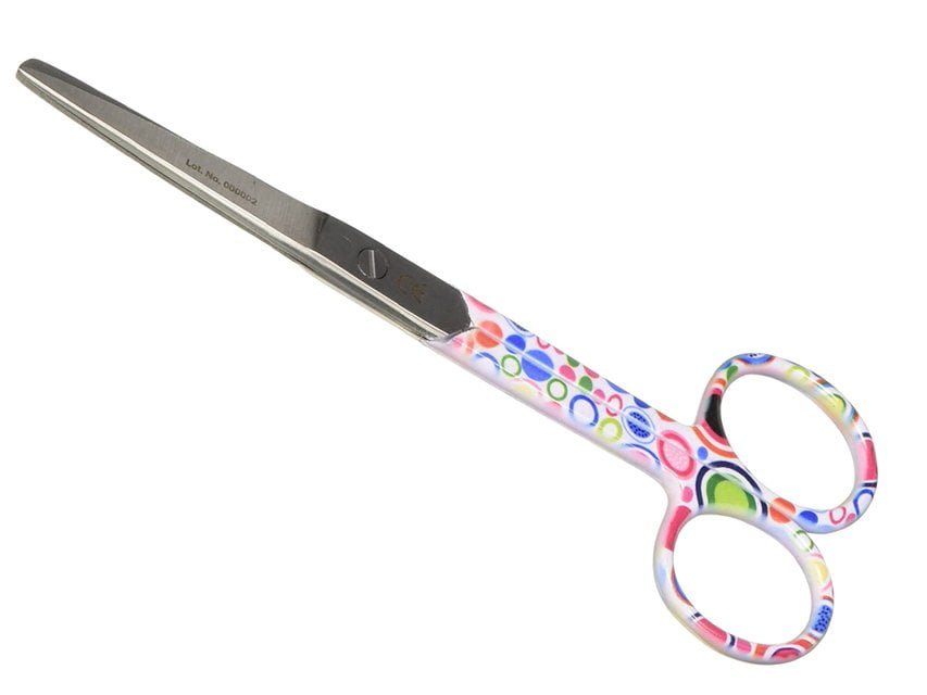 S/S STRAIGHT SCISSORS - bubbles fantasy - blunt/sharp - 14 cm
