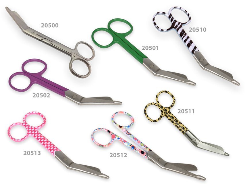 S/S STRAIGHT SCISSORS - hearts fantasy - blunt/sharp - 14 cm