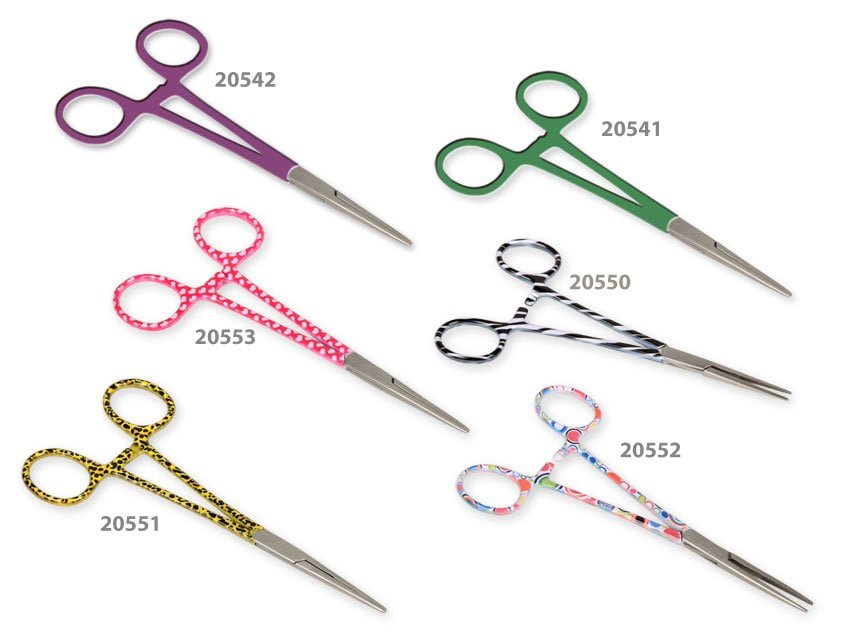 S/S STRAIGHT ARTERY FORCEPS - leopard fantasy - 16 cm