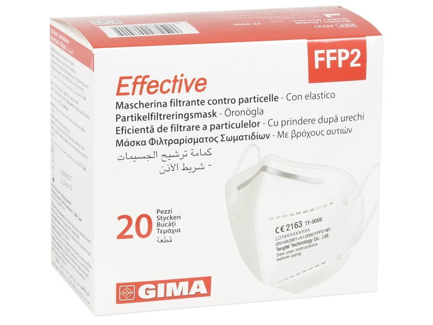 EFFECTIVE FFP2 FILTERING MASK - IT,SE,GR,RO,Arabic