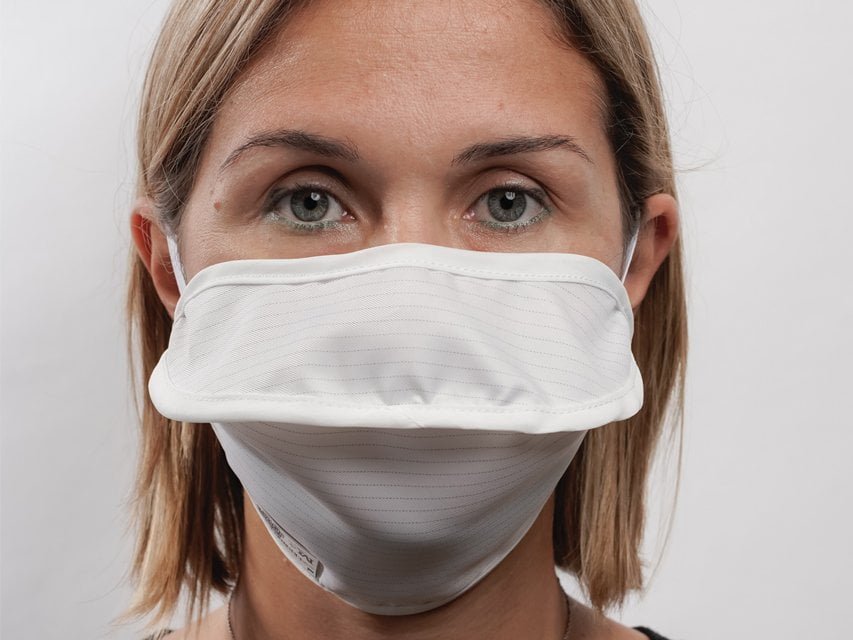 MYCROCLEAN ADULT REUSABLE SURGICAL MASK - BFE 99.8% - white-white - nose clip