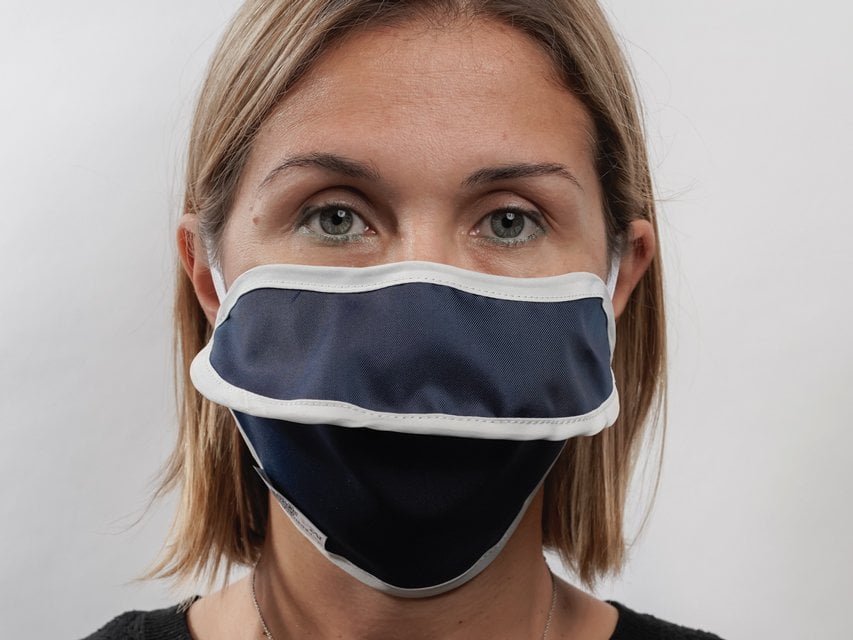 MYCROCLEAN ADULT REUSABLE SURGICAL MASK - BFE 99.8% - blue-white