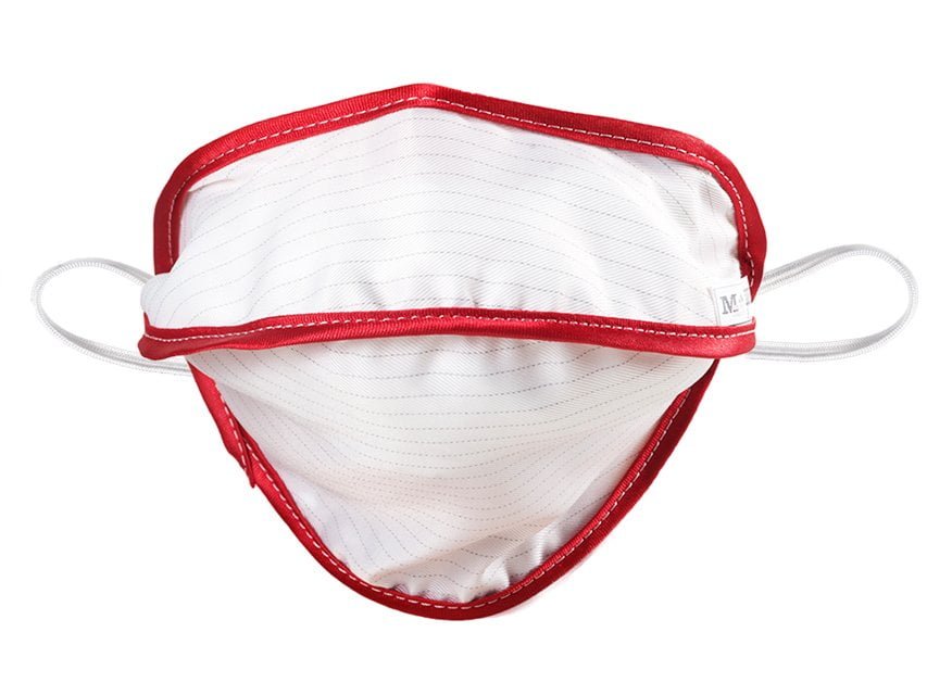 MYCROCLEAN ADULT REUSABLE SURGICAL MASK - BFE 99.8% - white-red