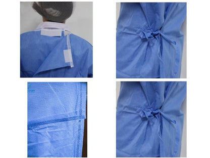 REINFORCED SURGICAL GOWNS 50 g/m2 120x150 cm - size L - sterile