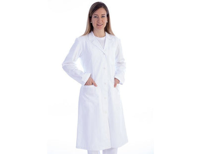 WHITE COAT - cotton/polyester - woman size S