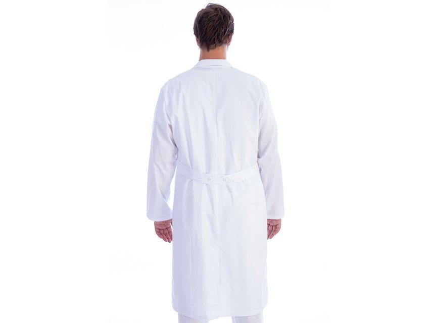 WHITE COAT - cotton/polyester - man size S