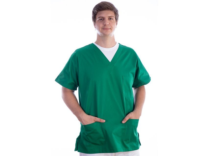 JACKET - cotton/polyester - unisex M green