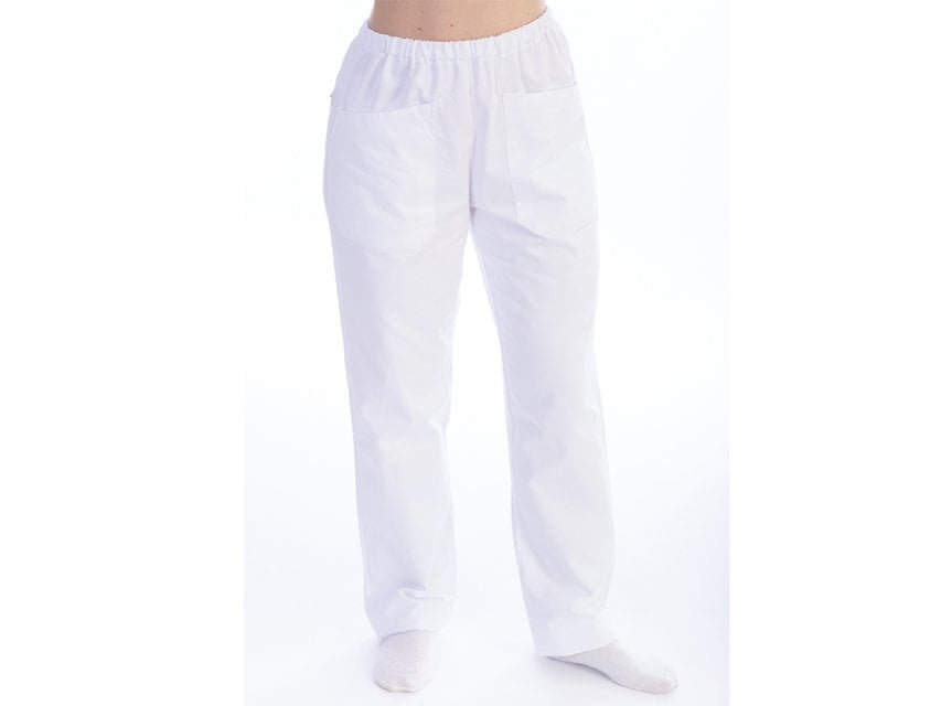 TROUSERS - cotton/polyester - unisex XXXL white