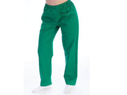 TROUSERS - cotton/polyester - unisex S green