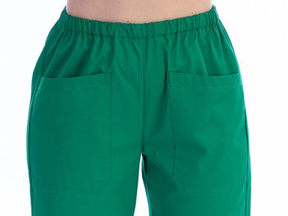TROUSERS - cotton/polyester - unisex S green