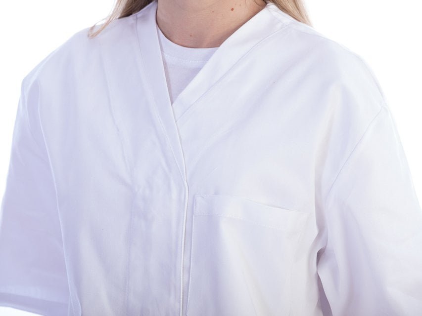 JACKET WITH STUD - cotton/polyester - woman XL white