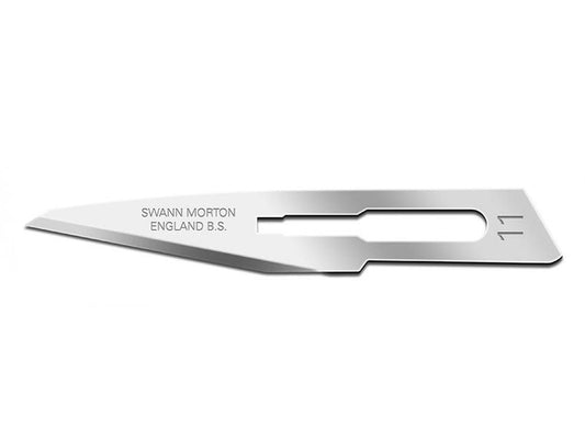 SWANN-MORTON CARBON STEEL BLADES N. 11 - sterile
