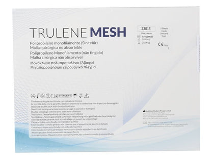 TRULENE NON ABSORBABLE MESH 15x15cm - transparent