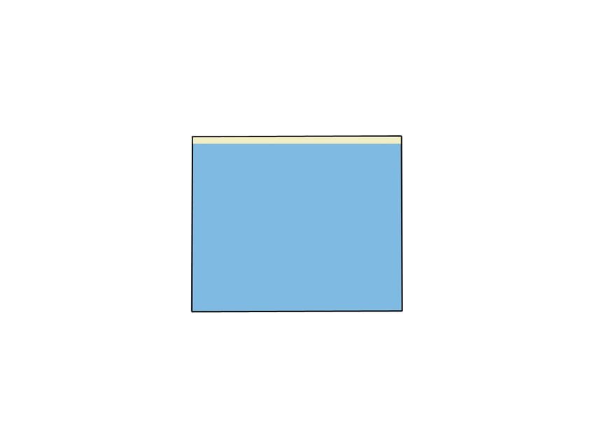 NON WOVEN BI-LAYER ADHESIVE SIDE DRAPE 75x90 cm