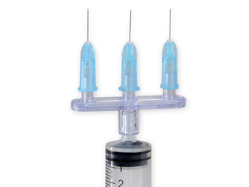 MULTI-INJECTOR CONNECTORS - straight - 3 way-out