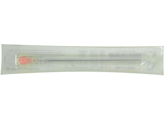 BD QUINCKE POINT NEEDLES 18G - 1.2x90 mm pink