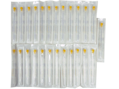 BD QUINCKE POINT NEEDLES 20G - 0.9x90 mm yellow