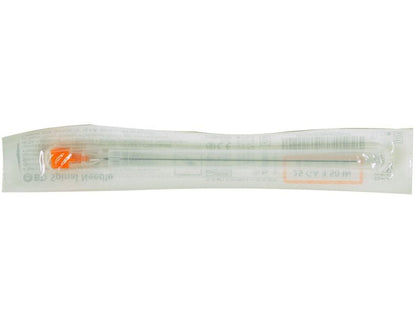 BD QUINCKE POINT NEEDLES 25G - 0.5x90 mm orange