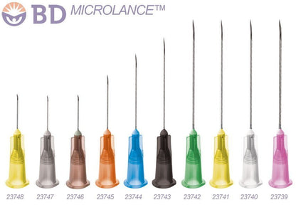 BD MICROLANCE NEEDLES 20G - 0.90x40 mm yellow