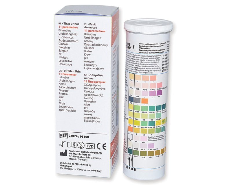GIMA URINE STRIPS 11 PARAMETERS - professional use