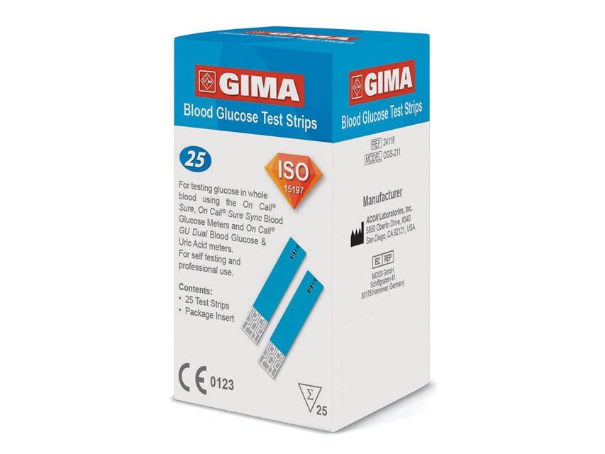 GLUCOSE STRIPS for Gima Glucose Monitor