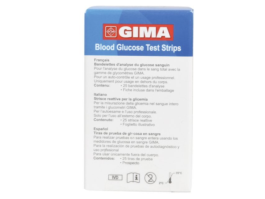 GLUCOSE STRIPS for Gima Glucose Monitor