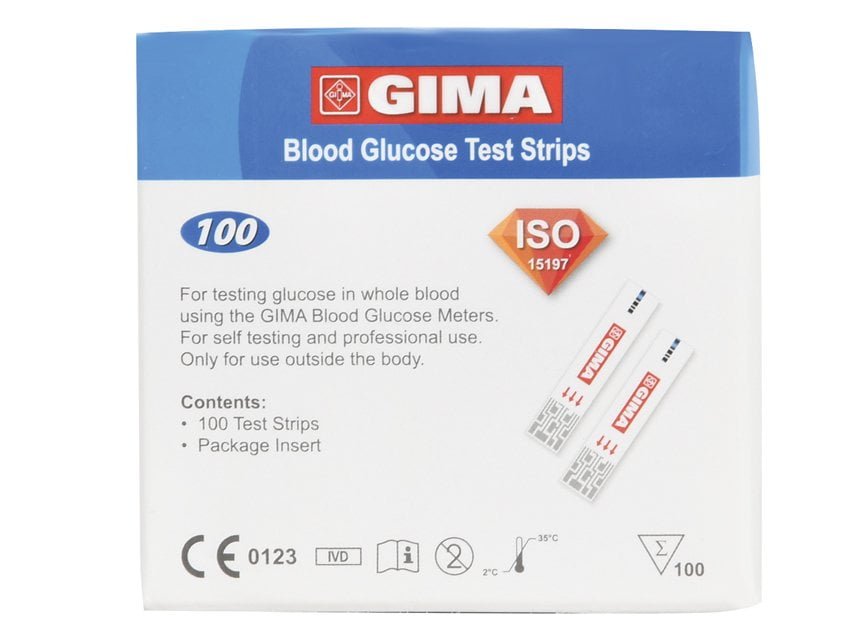 GLUCOSE STRIPS for Gima Glucose Monitor