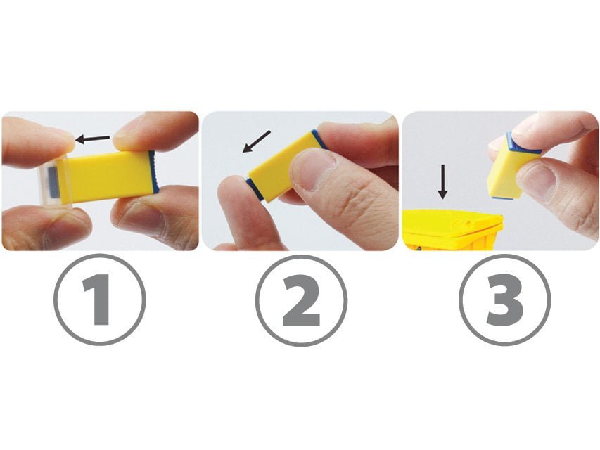 SQUARE SAFETY NEEDLE 28G - automatic lancets