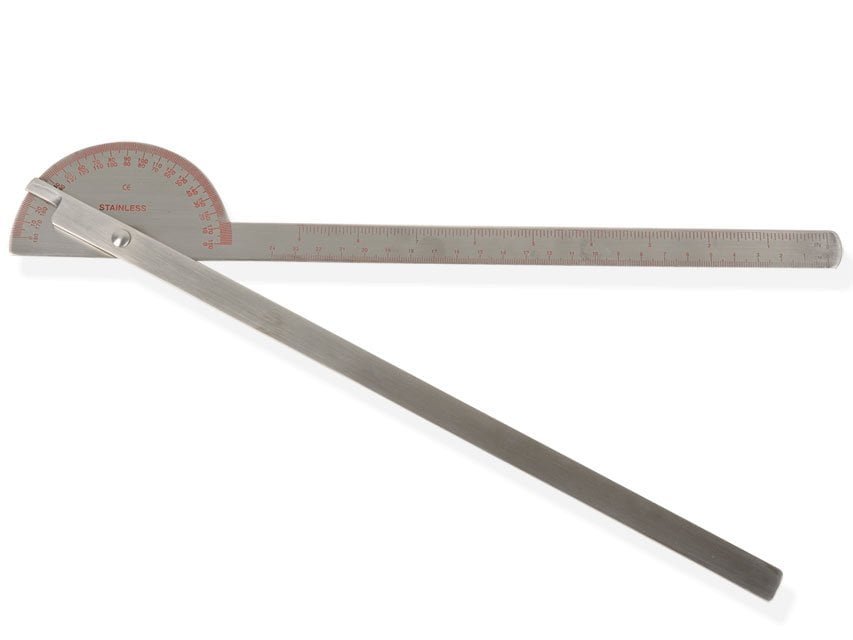 180° EXTRA LONG ARM GONIOMETER 14" - stainless steel