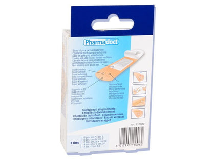 PHARMADOCT CLASSIC PLASTERS 5 assorted sizes - carton of 12 boxes of 30