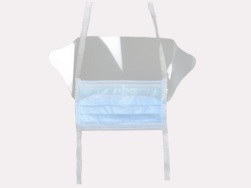 MASKOP MASK with wrap-around visor - lacets
