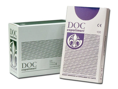 COPOLYMER GLOVES - on paper - medium - sterile