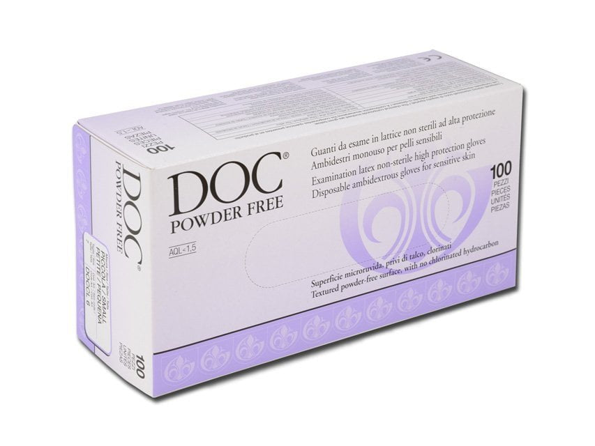 LATEX GLOVES - POWDER FREE - large