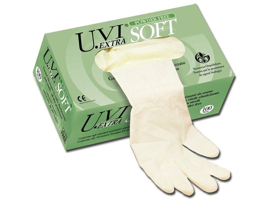 VINYL GLOVES - POWDER FREE ELASTICISED - medium