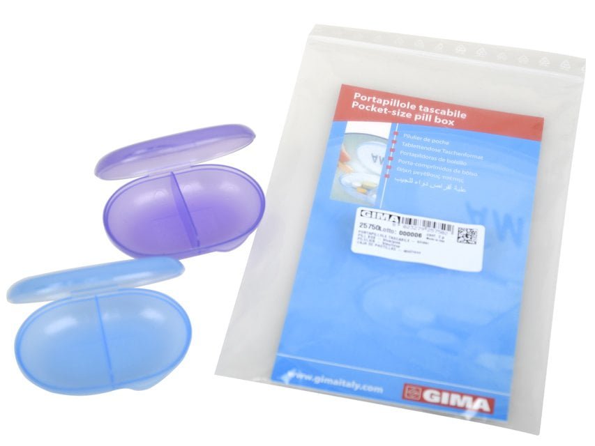 PILL BOX - blue/pink
