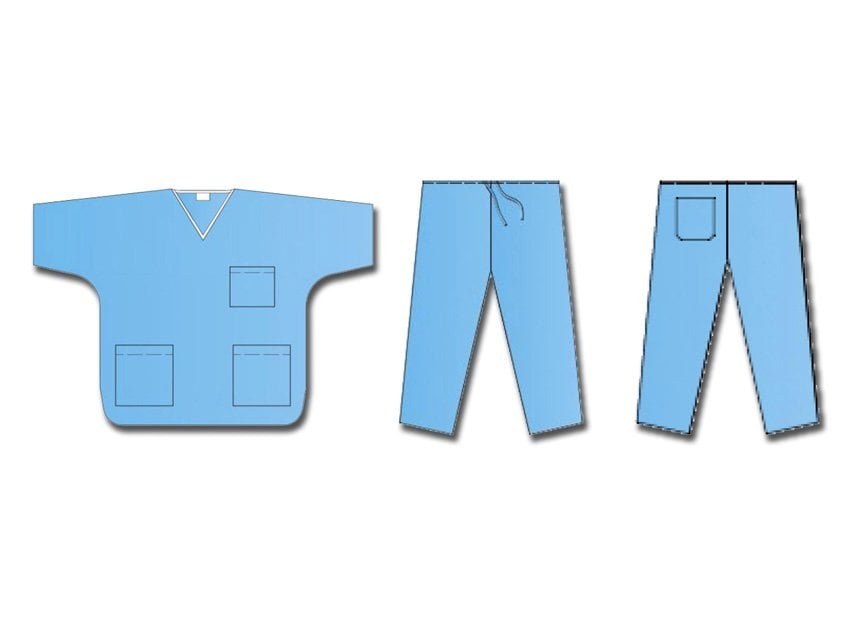 NON WOVEN UNIFORM COAT + PANTS - XL