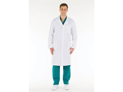 WHITE COAT - cotton - men size 58