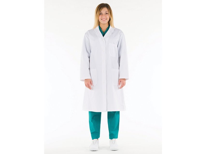WHITE COAT - cotton - women size 48