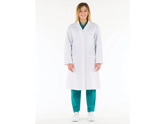 WHITE COAT - cotton - women size 50