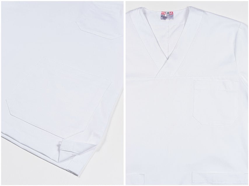 JACKET - white cotton - X-SMALL