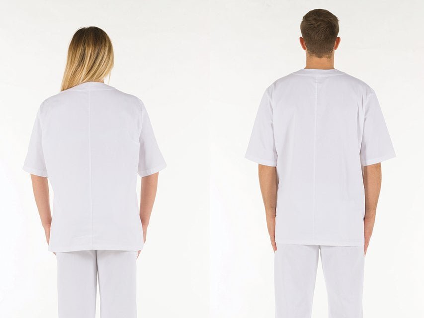 JACKET - white cotton - X-LARGE