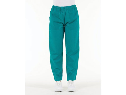 TROUSERS - green cotton - LARGE