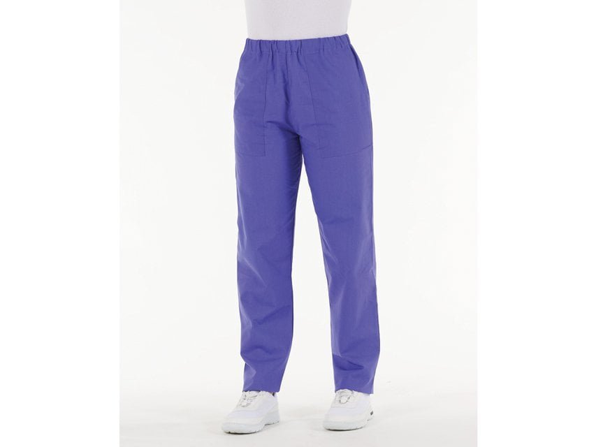 TROUSERS - blue indigo cotton - LARGE