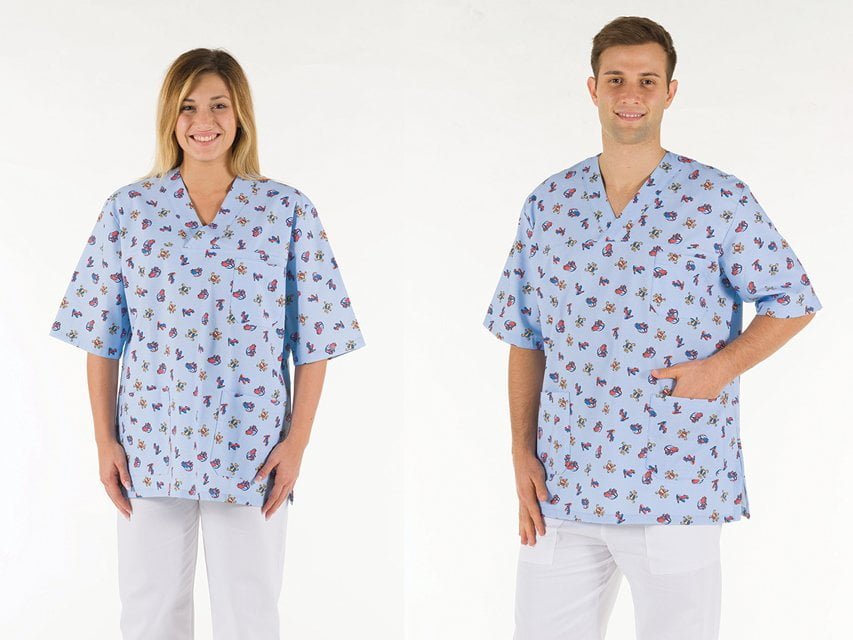 FANTASY JACKET - light blue cotton - LARGE