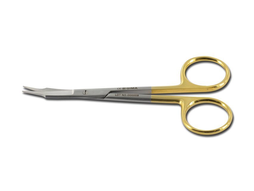 GOLD GOLDMAN FOX SCISSORS curved - 13 cm