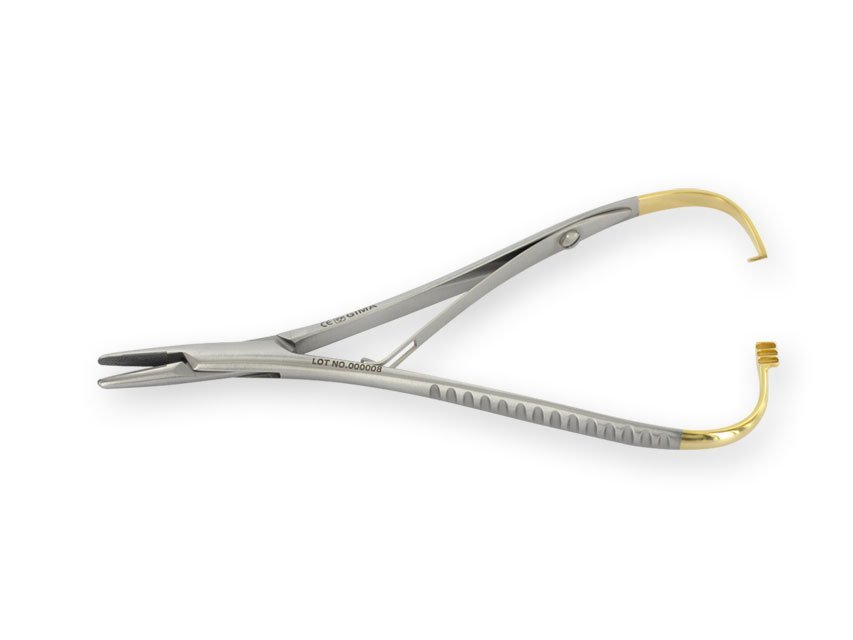 GOLD MATHIEU NEEDLE HOLDER - 14 cm