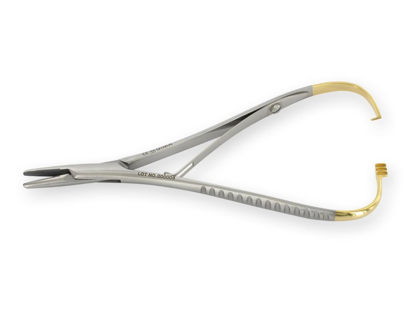 GOLD MATHIEU NEEDLE HOLDER - 17 cm